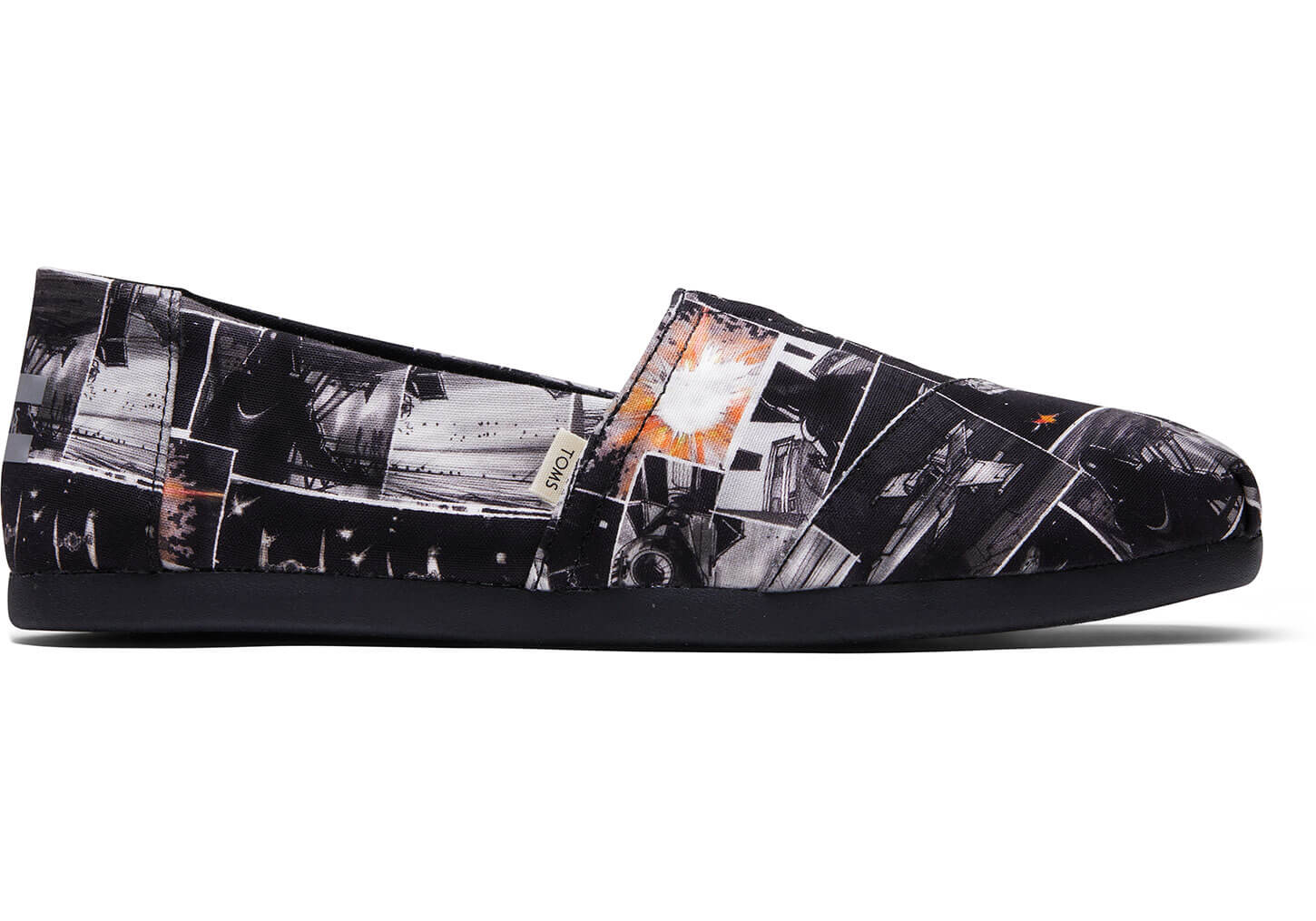 Star Wars X TOMS Darth™ Print Classics - Mens Alpargata Espadrilles - Black - NZ - 369527ULS